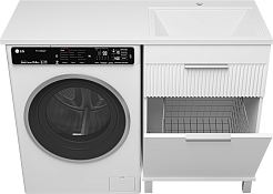 Brevita Мебель для ванной Enfida 120 R Гавана под стиральную машину с б/к белая – фотография-6